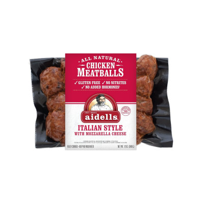 Aidell S Spicy Italian Style Chicken Meatballs With Mozzarella Oz